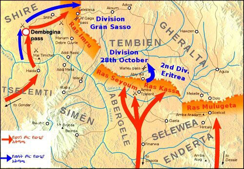 Ethiopian Attacking on Dembegina Pass